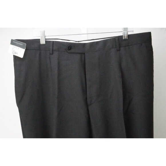 Burberry London Gray S100s Wool Mens Dress Pants Trousers Sz 58 EU NEW